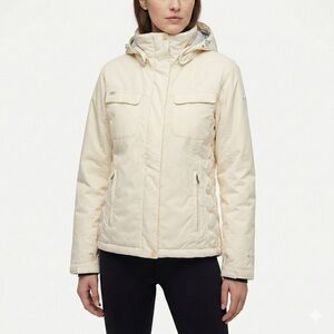 Columbia Women's Cream Hooded Ski & Snow Jacket